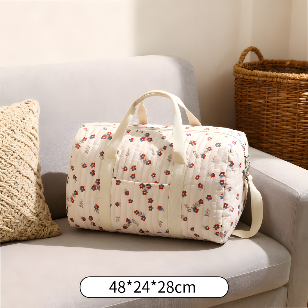 Large Cotton Travel and Diaper Bag