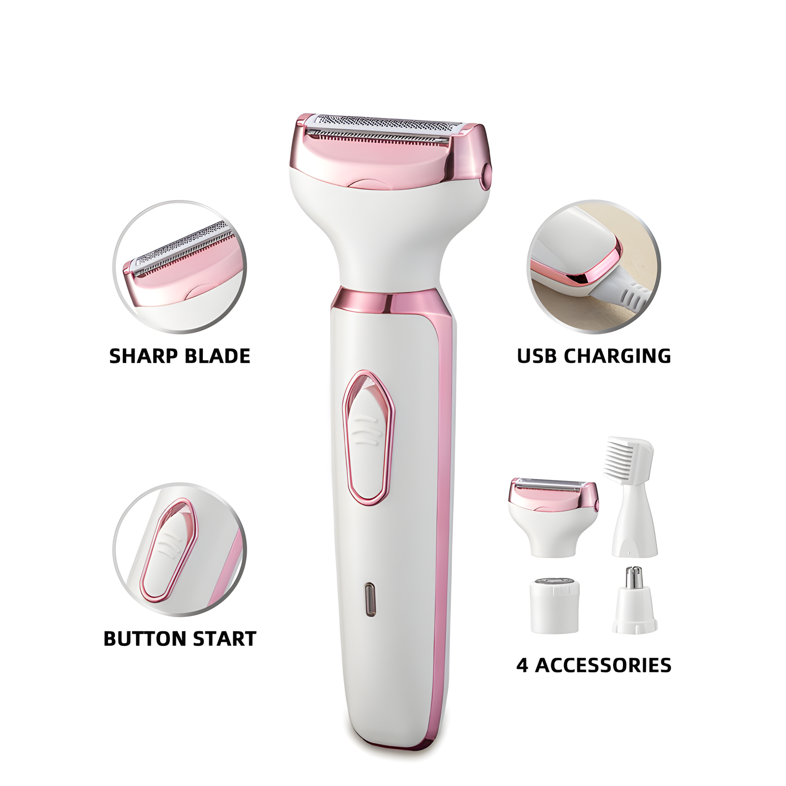4-in-1 Women's Body Shaver